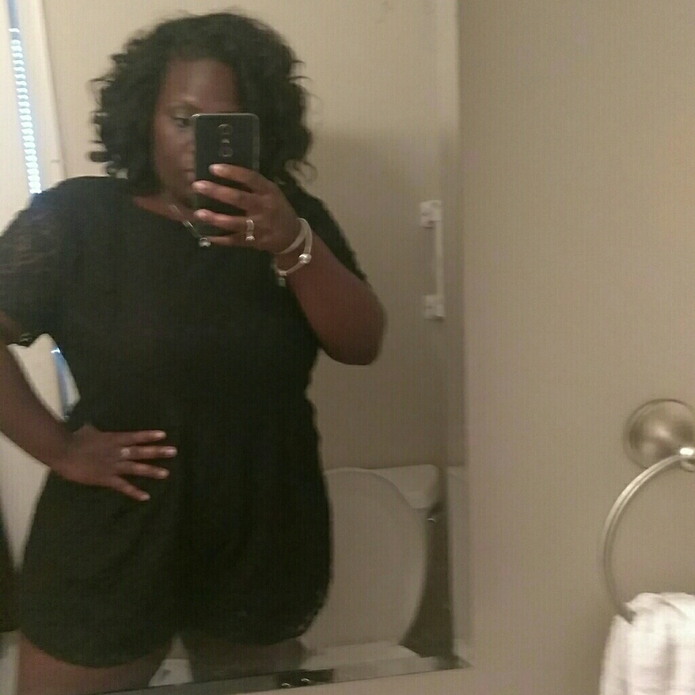 Black Lace Romper
